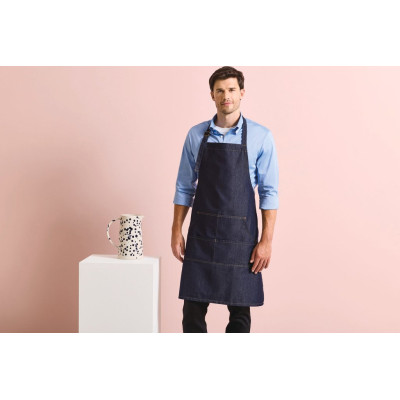 Avental com peito Fashion denim